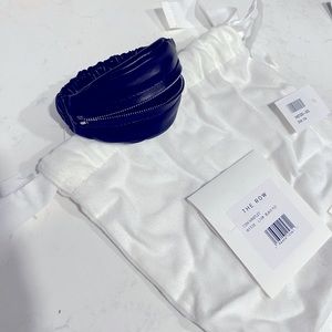 The Row Black Leather Wrist Bag